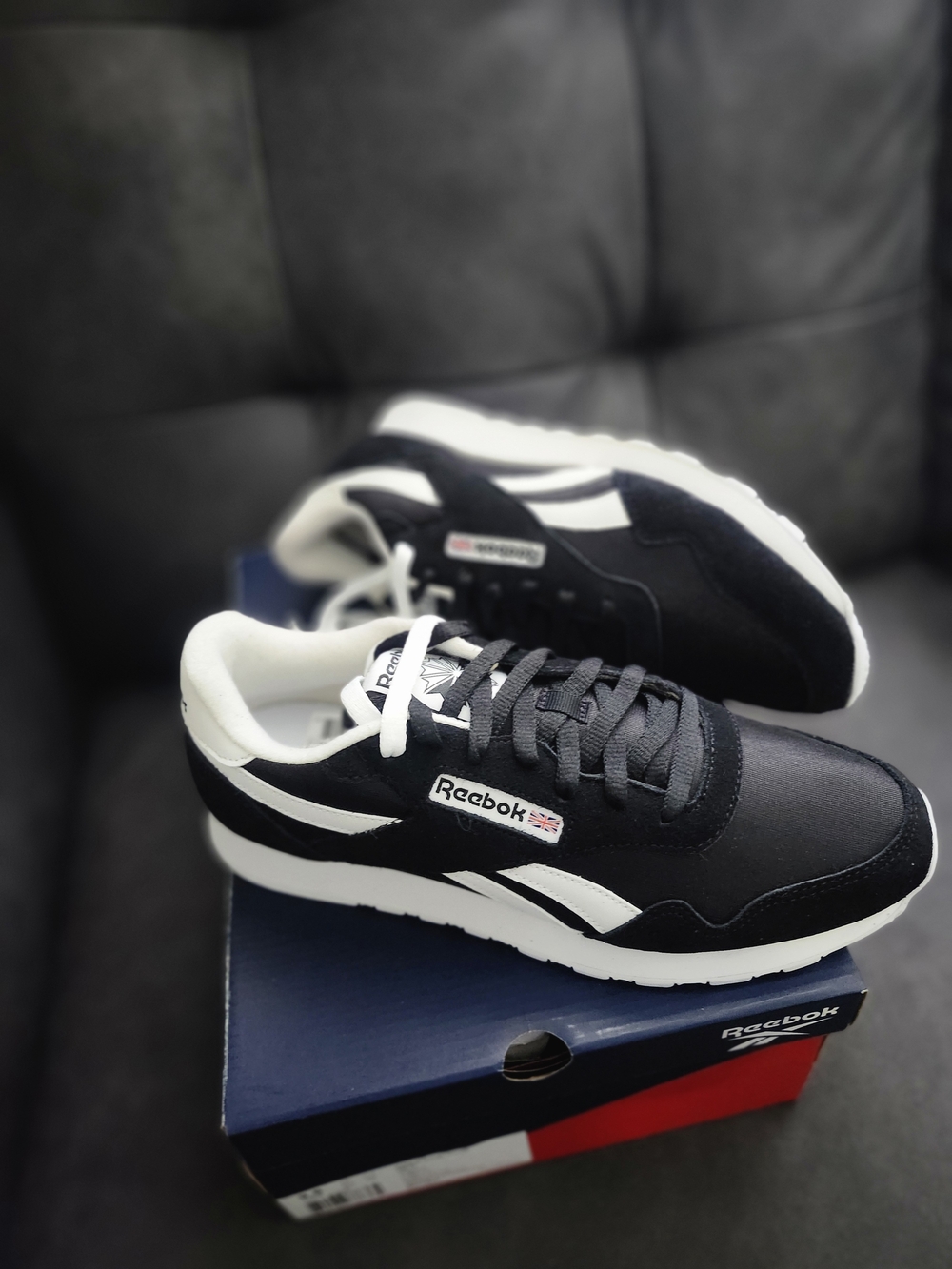 Reebok Classic Black & White Sneakers